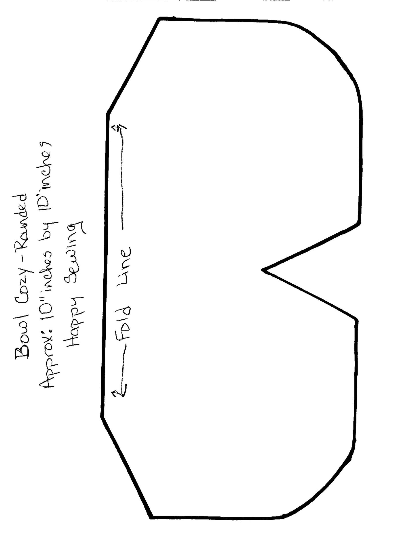 Bowl Cozy Pattern Template - Digital Download