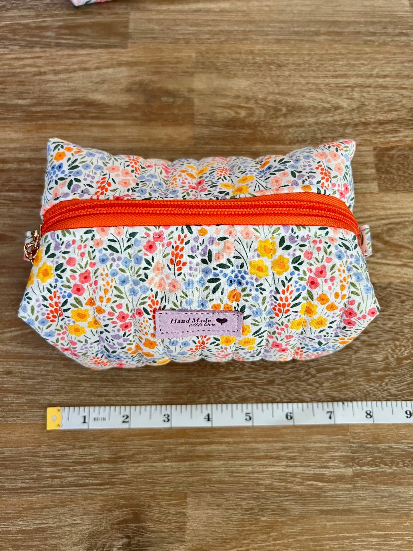 🌸 Handmade Floral Cotton Boxy Bag – Sewn with Sunshine
