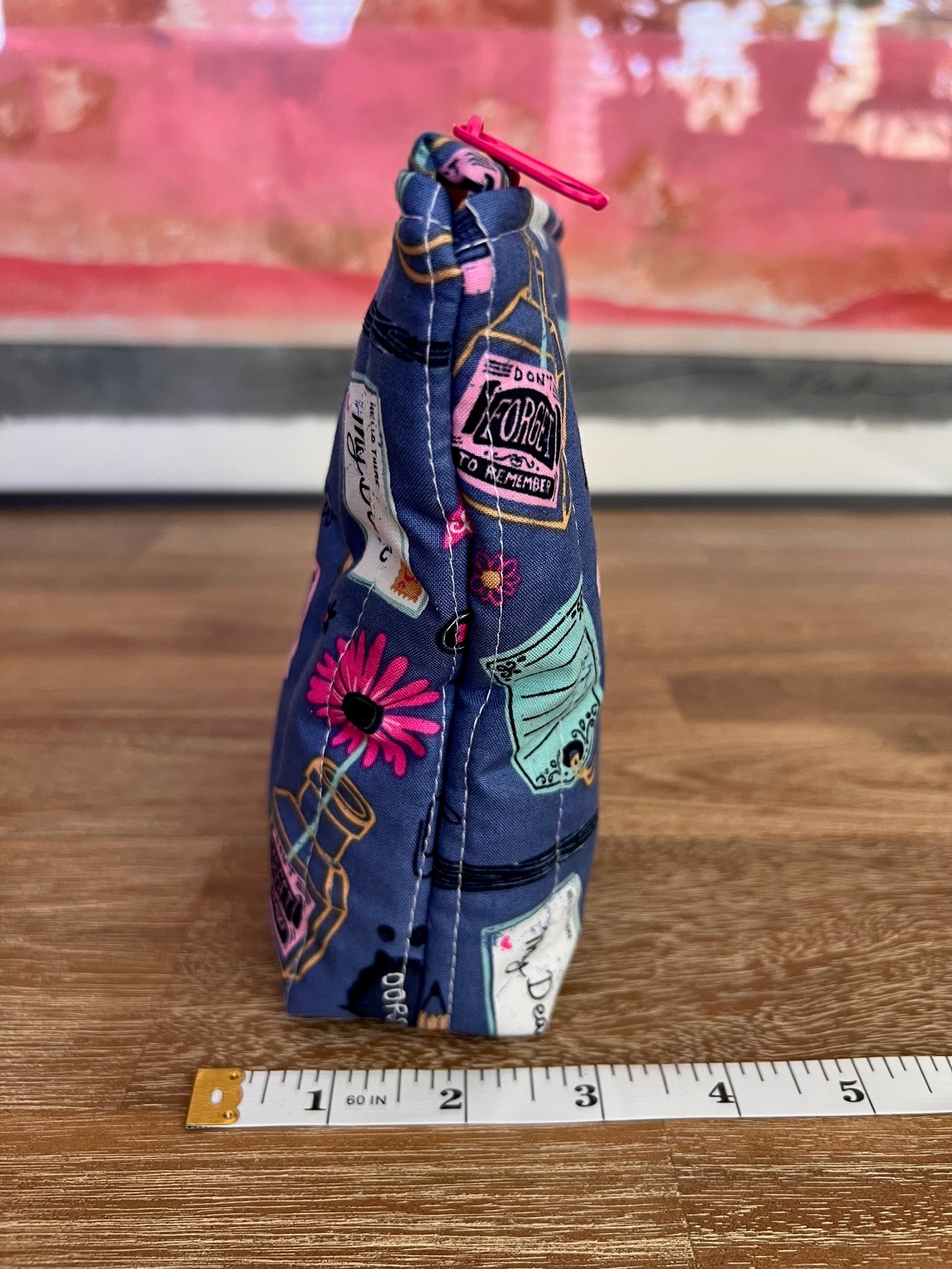 ✍️ “Dear Writer” Makeup & Travel Bag – Handmade Inspiration