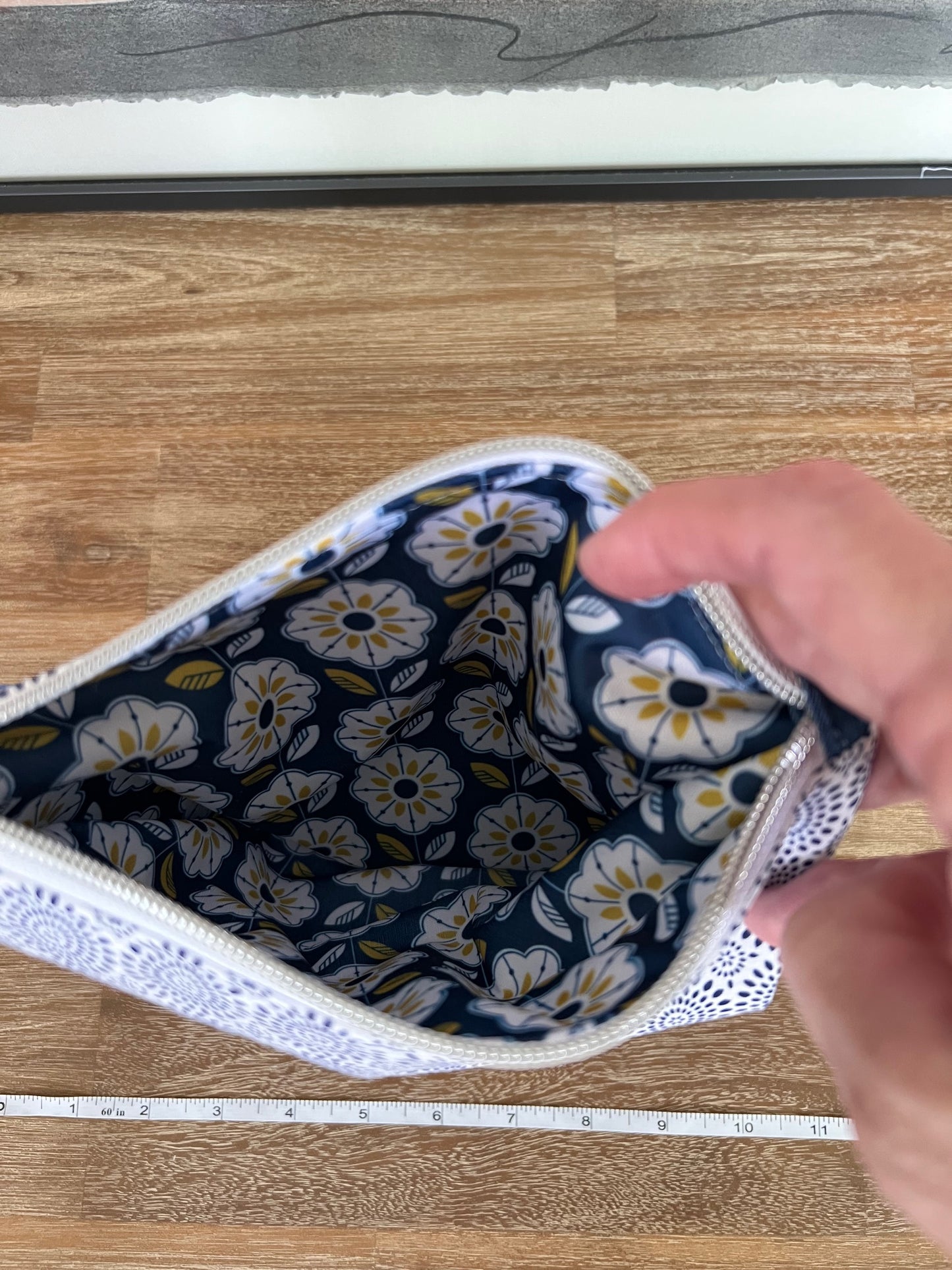 🌟 62 Handcrafted Wet Bag – “Denim & Starburst” Edition