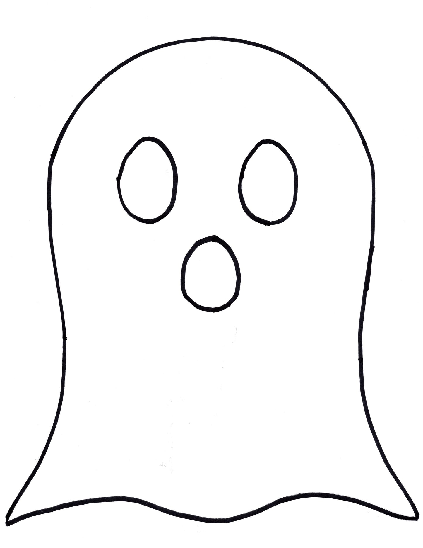 Small Ghost Template - Digital Download